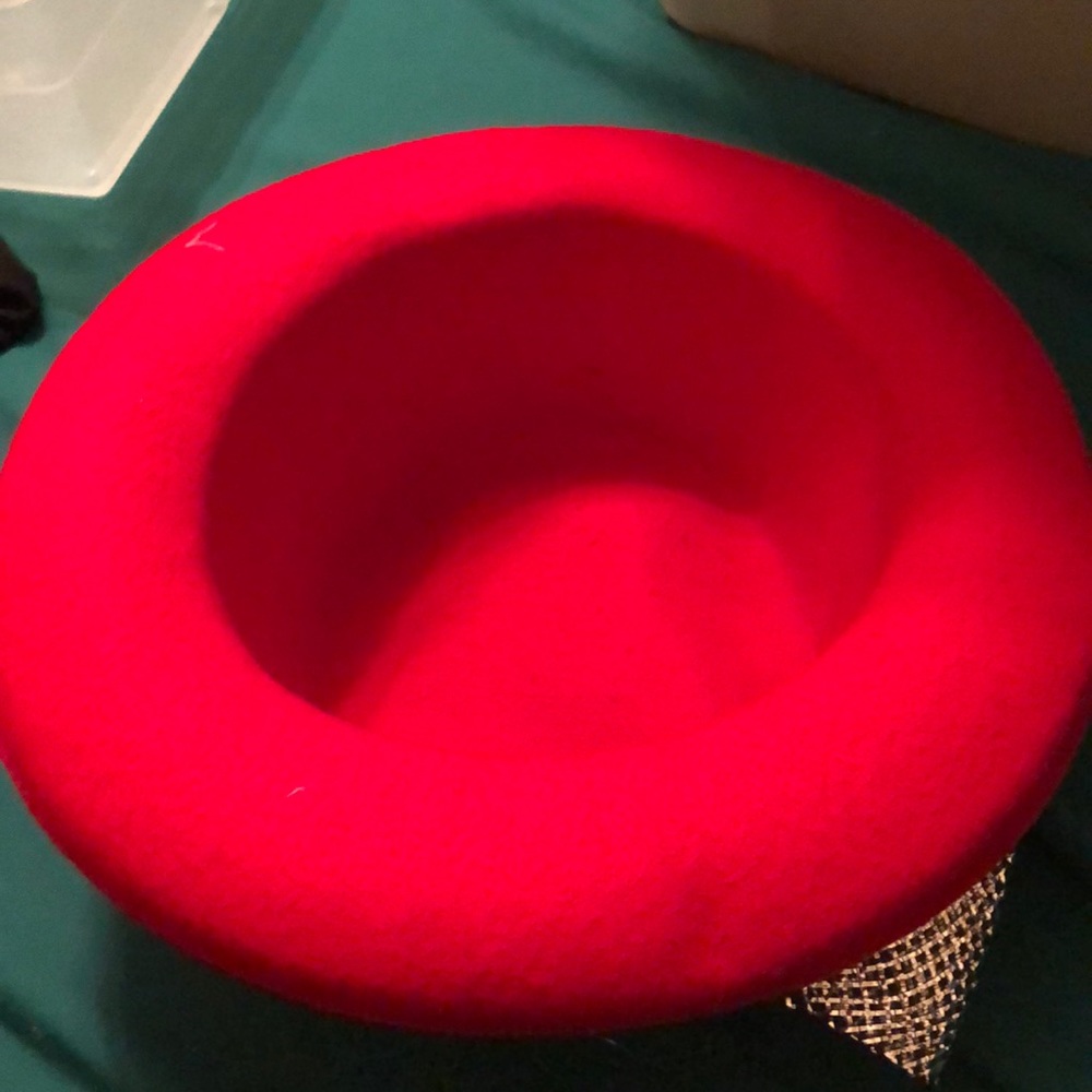 Red and silver hat - Picture 2 of 2
